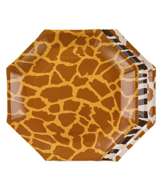 Safari tallerkner, 6 stk