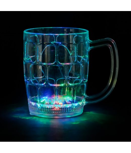 Ølkrus med LED lys, 550 ml