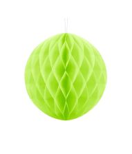 Limegrøn papirvæv kugle, 10 cm