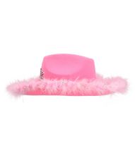 Pink cowboyhat med LED lys