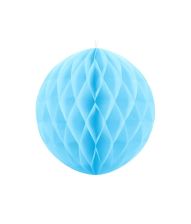 Skyblå papirvæv kugle, 20 cm