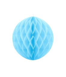 Skyblå papirvæv kugle, 30 cm