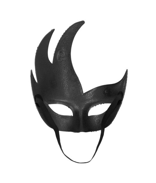 Sølv venetian maske med sten
