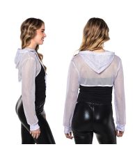 Hvid net bolero