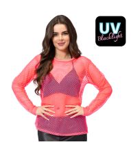 Neonpink netbluse