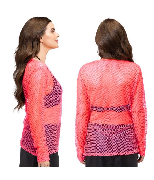 Neonpink netbluse