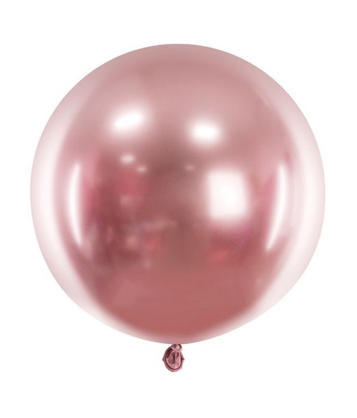 Glossy rose gold ballon, 60 cm