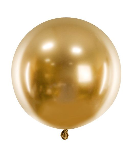 Glossy guld ballon, 60 cm 