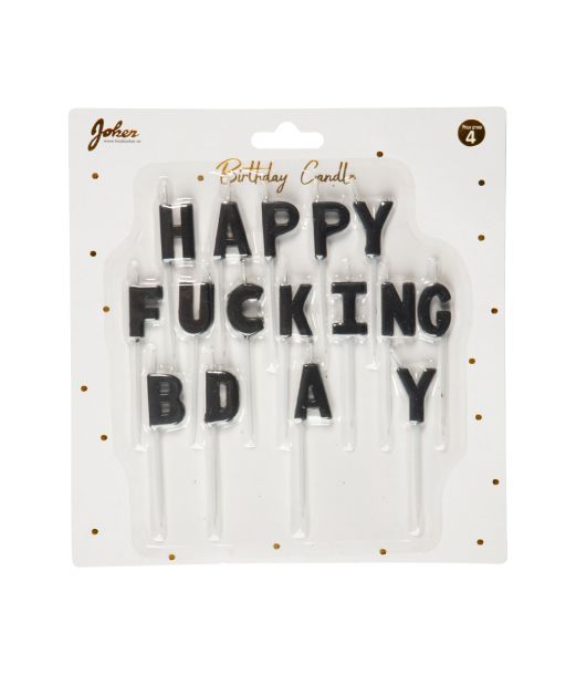 Happy Fucking Bday kagelys