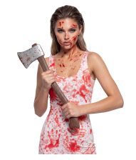 Blodig kjole kostume til halloween.