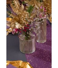 Guld glasvase, 10 cm