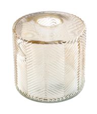 Guld glasvase, 10 cm