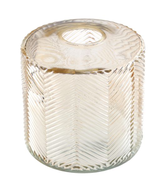 Guld glasvase, 10 cm