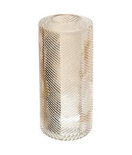 Guld glasvase, 17 cm