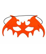 Orange flagermus øjenmaske