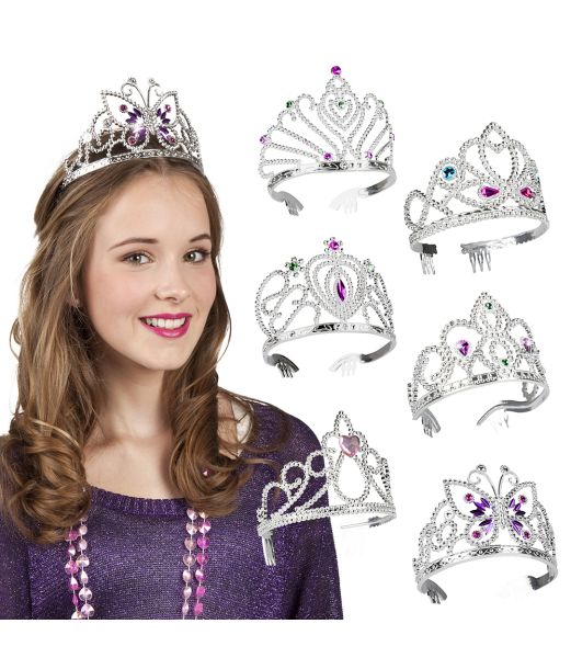 Sølv prinsesse diadem