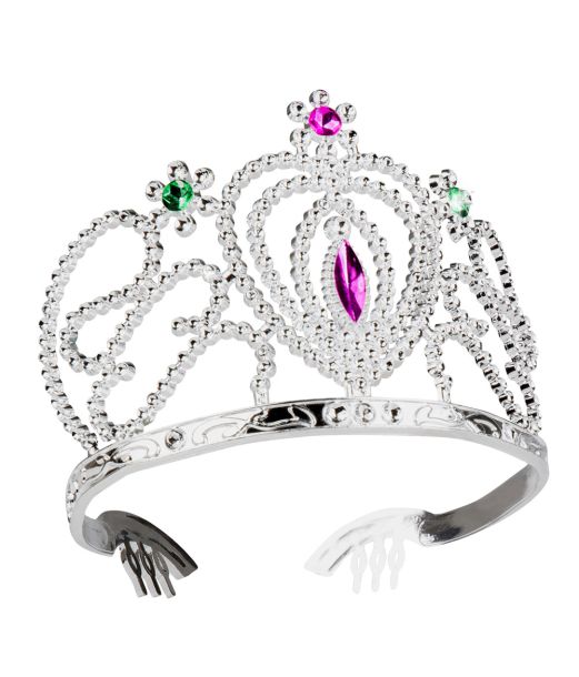 Sølv prinsesse diadem