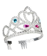Sølv prinsesse diadem