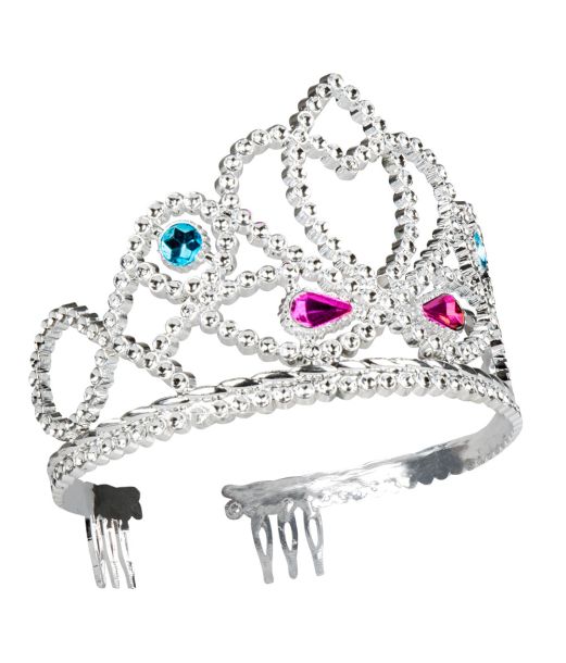Sølv prinsesse diadem