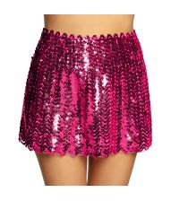 Pink paillet nederdel