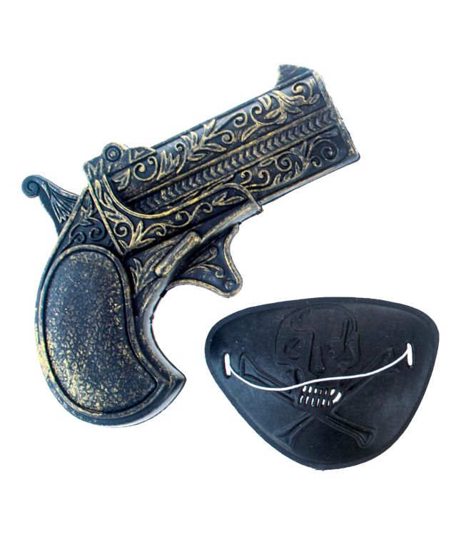 Piratpistol med øjeklap