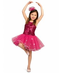 Pink ballarina kostume til piger.