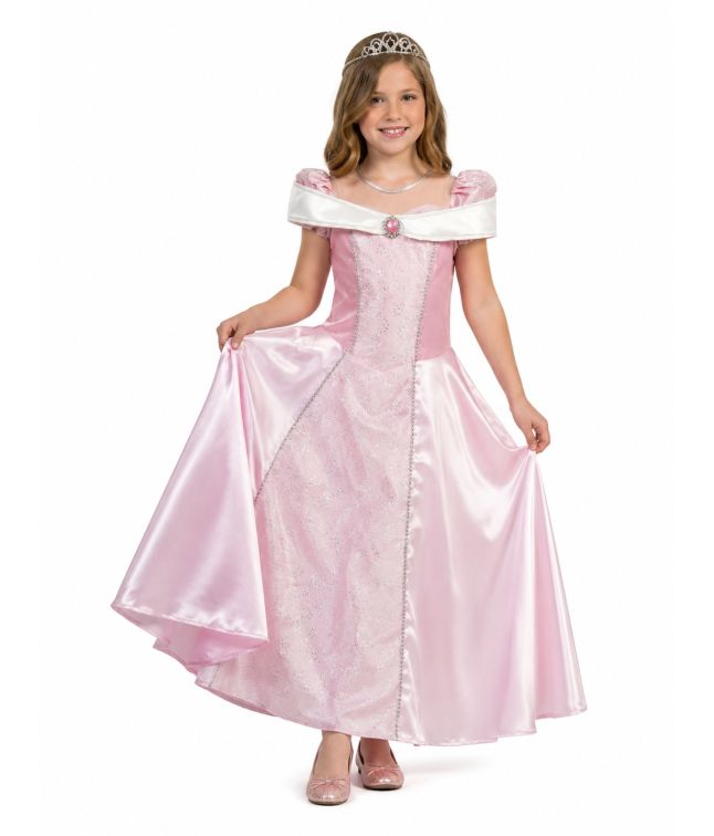 Pink Prinsesse kjole til piger.