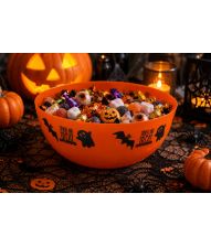 Orange halloween skål 24x10 cm