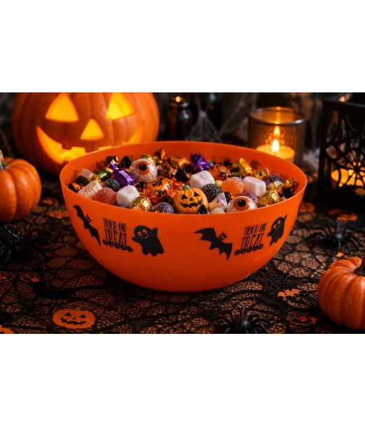 Orange halloween skål 24x10 cm