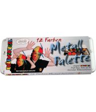 Eulenspiegel sminke etui, 12 farver perlglanz
