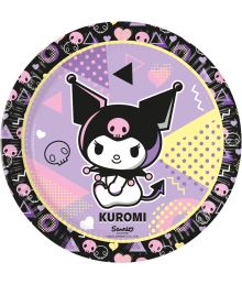 Kuromi paptallerkner, 8 stk 