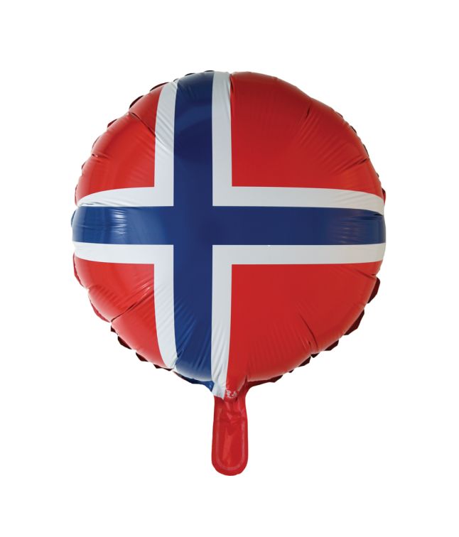 Norsk flag folieballon, 46 cm