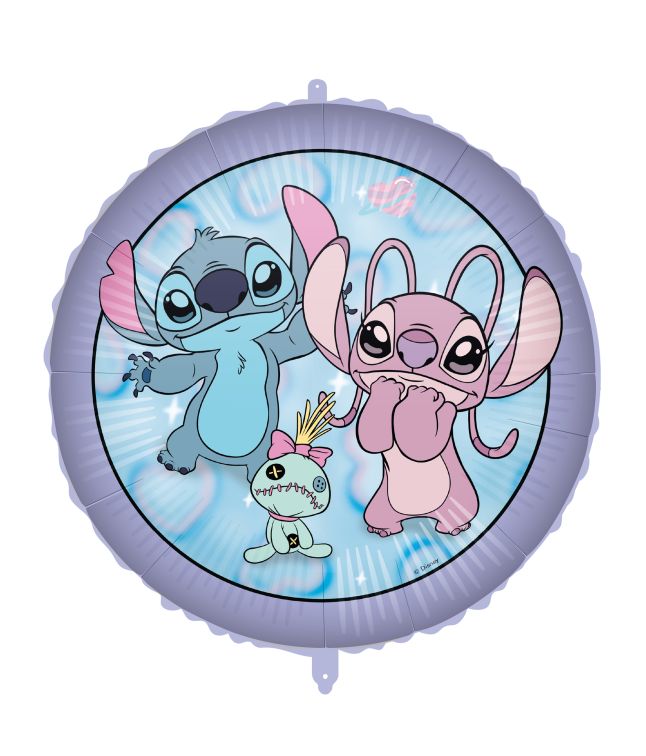Stitch & Angel folieballon, 46 cm