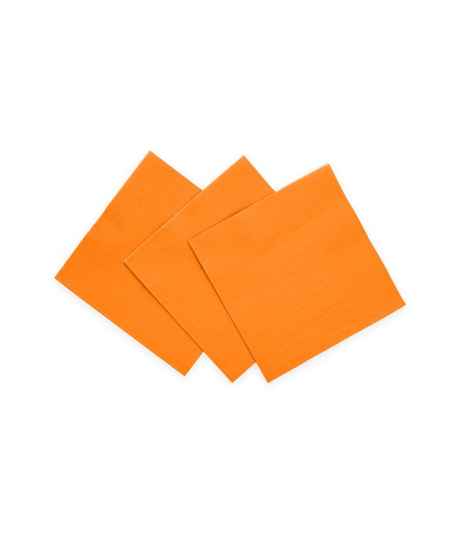 Orange servietter, 20 stk