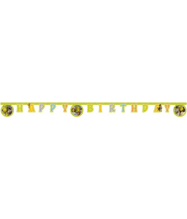 Shrek Happy Birthday banner, 2 m