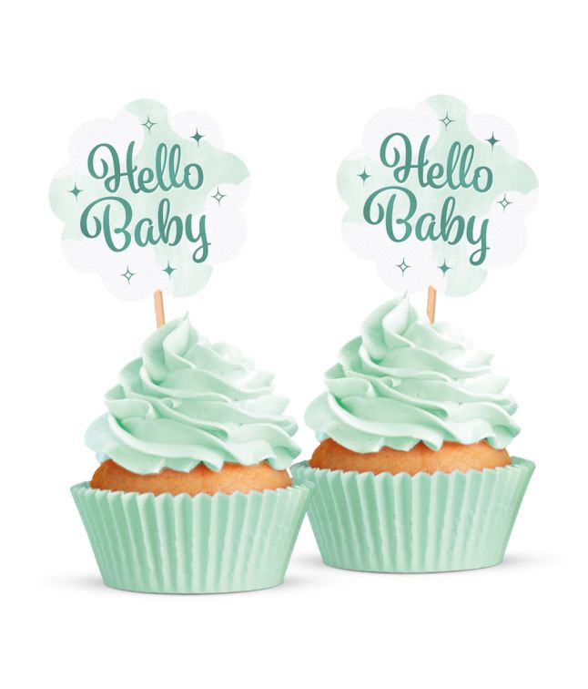 Hello baby kagepynt, mint 12 stk
