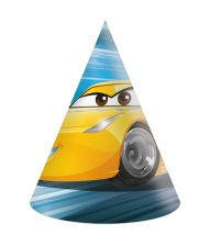 Cars racerløb partyhatte, 6 stk