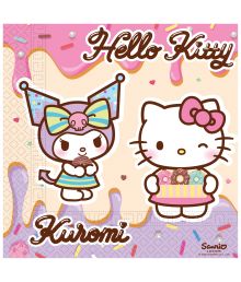 Hello Kitty Kuromi servietter, 20 stk