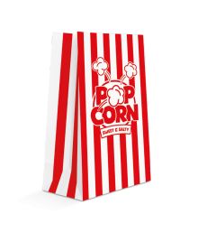 Røde og hvide popcornposer, 8 stk