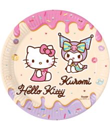 Hello Kitty Kuromi paptallerkner, 8 stk