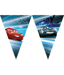 Cars racerløb vimpelguirlande, 2,3 m