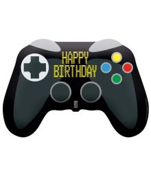 Controller Happy Birthday folieballon, 52 X 71 cm