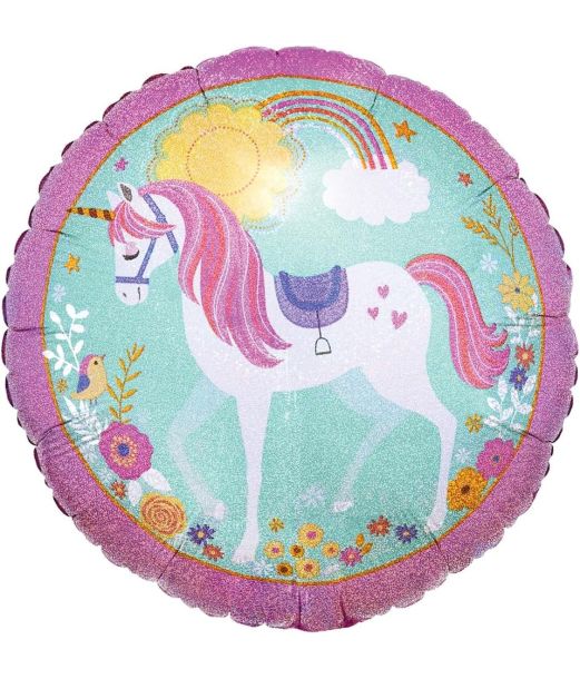 Enhjørning folieballon, 45 cm
