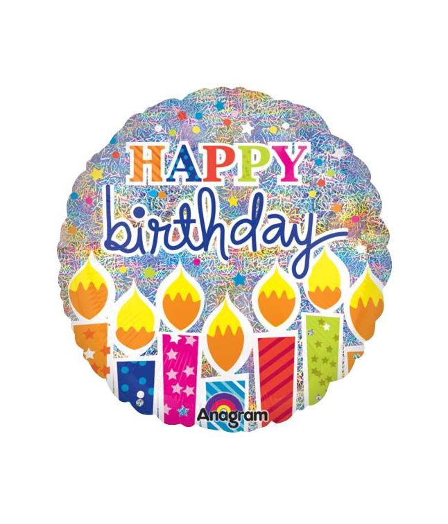 Happy Birthday folieballon, 81 cm