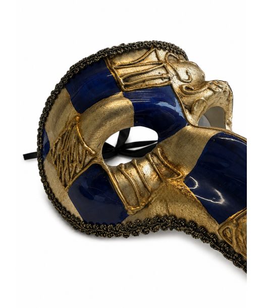 Venezia halvmaske, lilla og guld