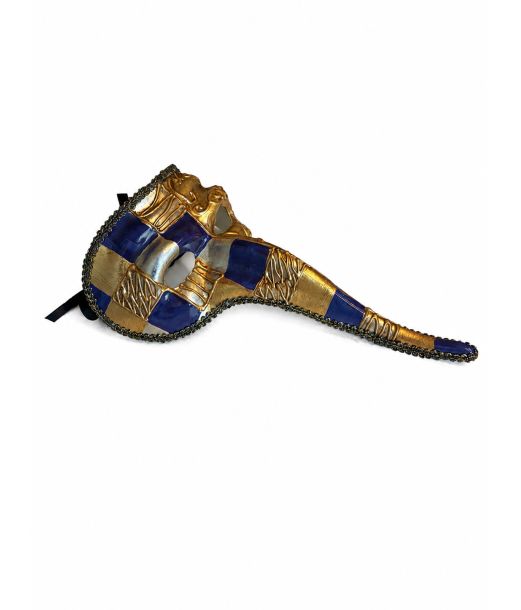 Venezia halvmaske, lilla og guld