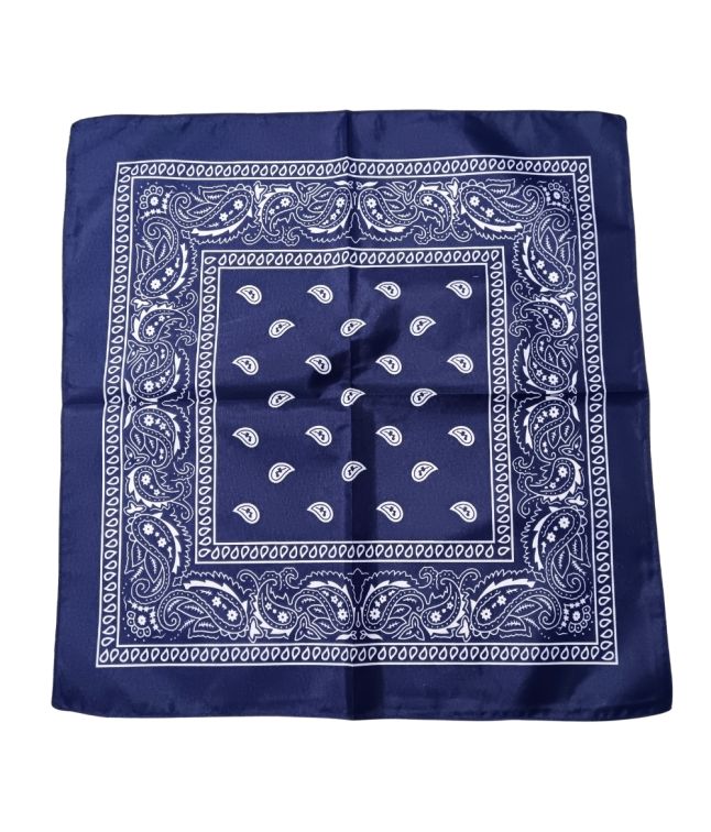 Blå bandana til dit kostume