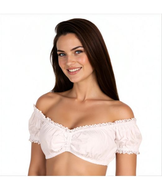 Hvid dirndl bluse Nele