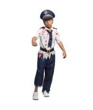 Zombie Police kostume til drenge