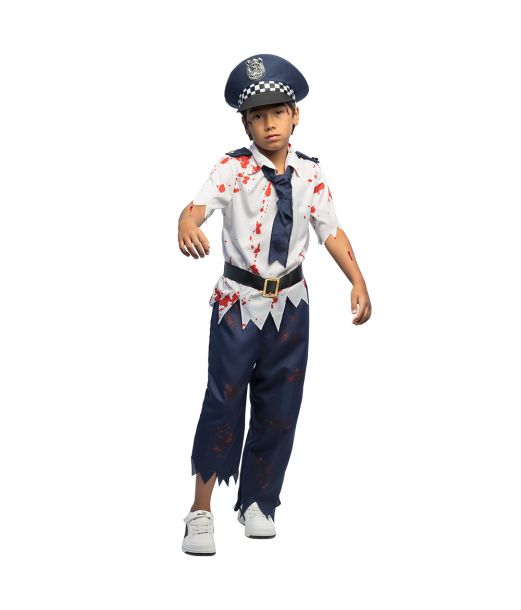 Zombie Police kostume til drenge